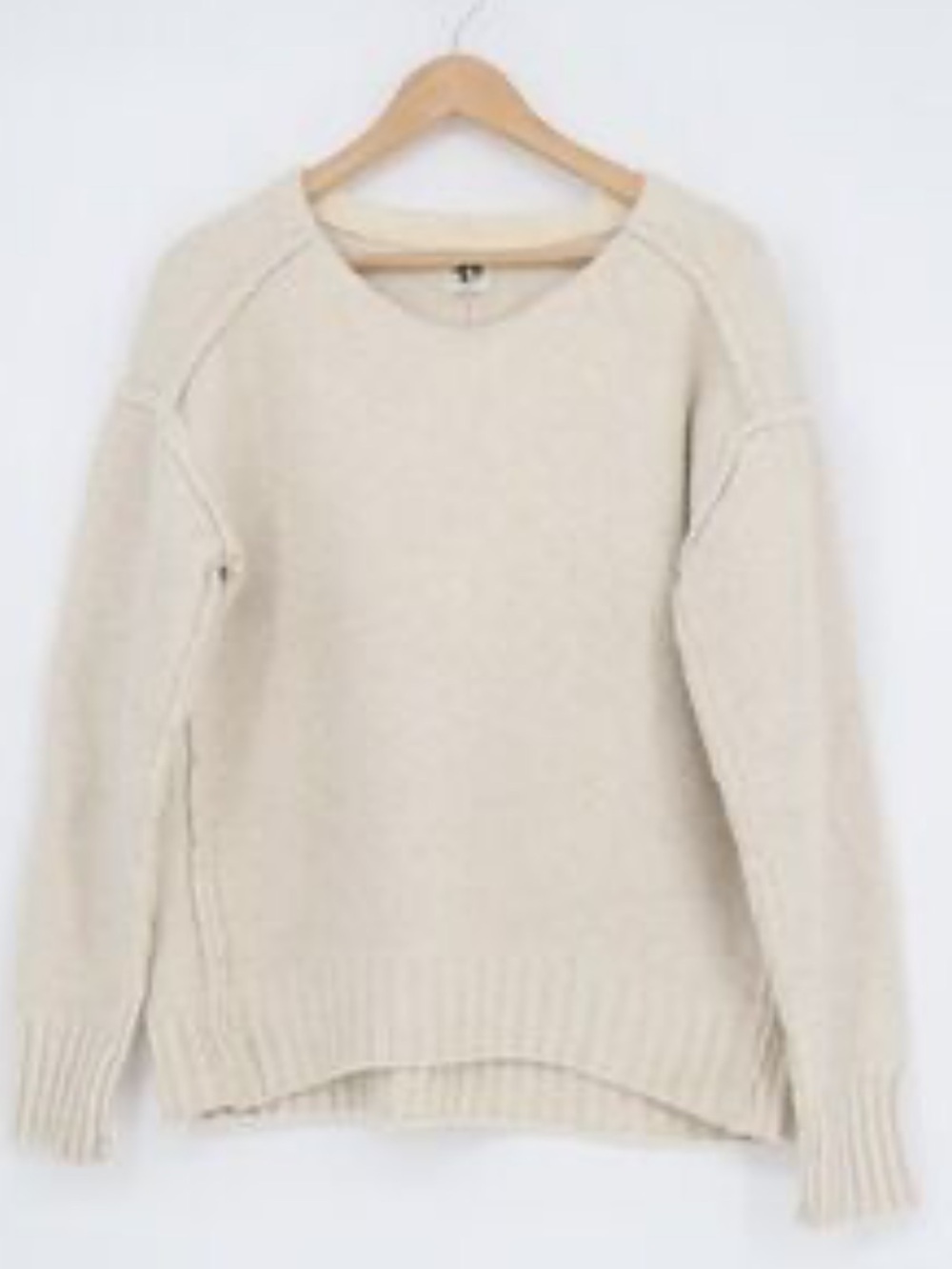 Free People Women's Cream Crewneck Sweater - We the Free - XS